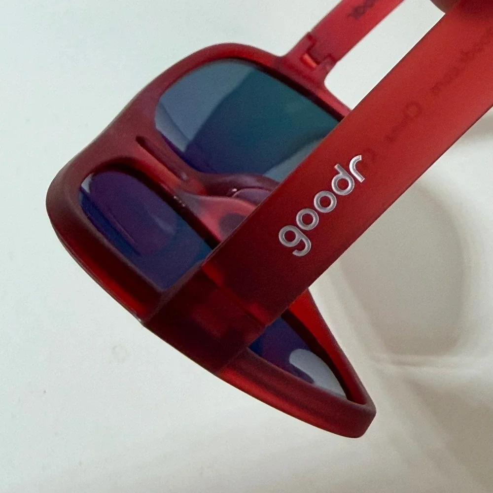 goodr Super Fly Lances Afternoon Uppers Sunglasses Red Polarized SFG1018 Aviator